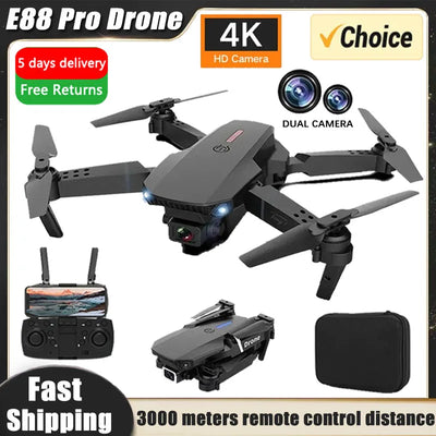 Professional Drone - 4K, 1080P Wide Angle, Dual HD Camera - USATRENDZ